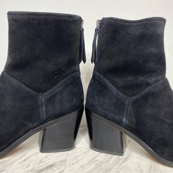 27 Edit Berkley Black Suede Bootie 10M - Picture 7 of 12